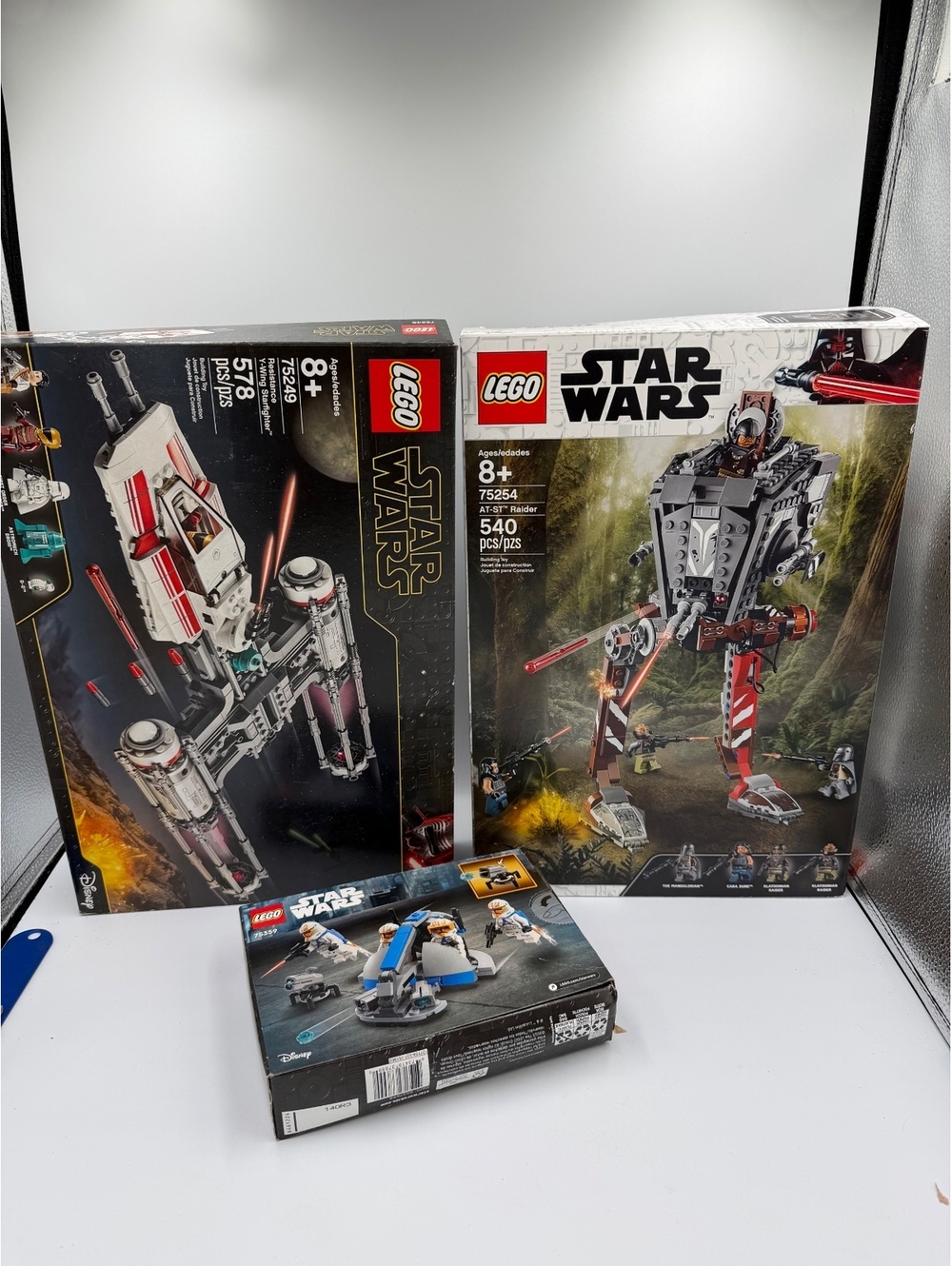 LEGO BOXES ONLY Y-Wing Starfighter, AT-RAIDER, and a small troop transport set